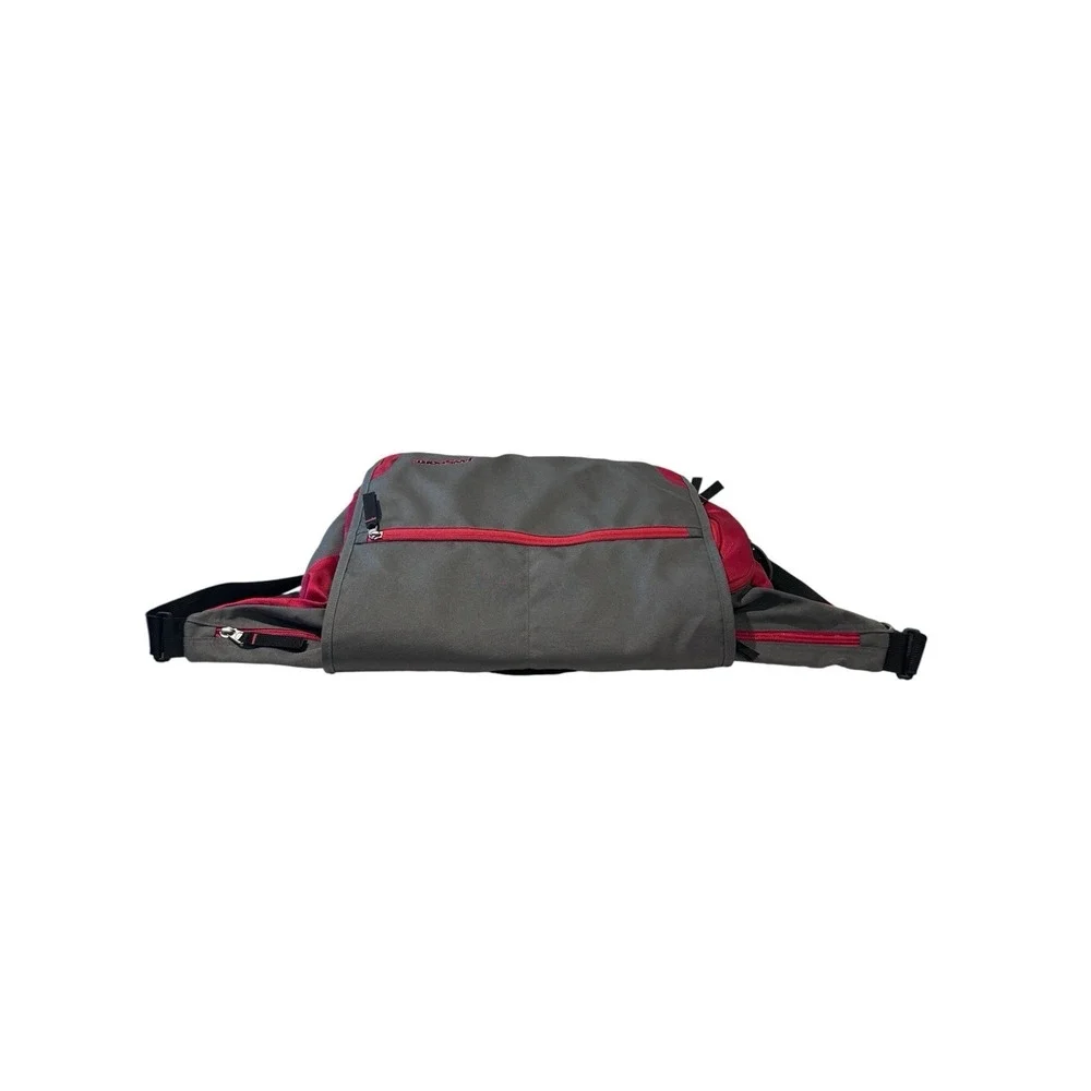 JanSport Crossbody Messenger Bag Red & Grey College Student Travel Unisex‎ LNC
